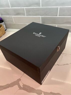 Waterford Crystal Champagne Flutes (2) in Presentation Box Never Used